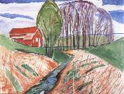 Edvard Munch Spring oil painting on canvas